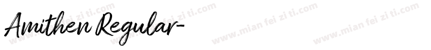 Amithen Regular字体转换